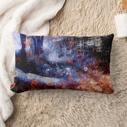 Coussin Rectangle Coeurs sur la route Jetez l'oreiller (Couverture)