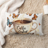 Coussin Rectangle Coffee & Comfort Peaceful Butterfly Pillow (Couverture)