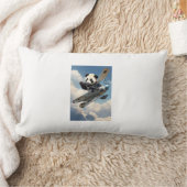 Coussin Rectangle cojin rectangular con oso panda en avioneta (Couverture)