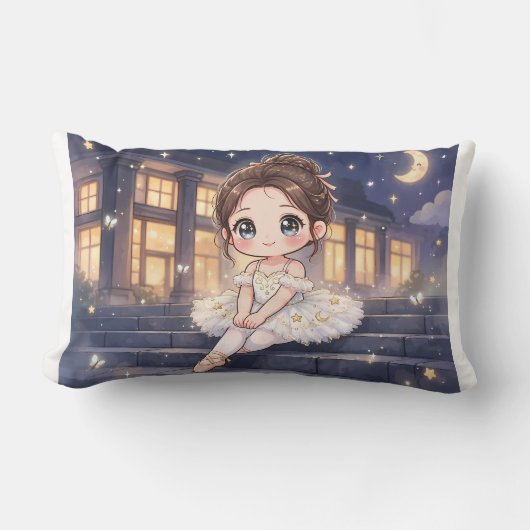 Coussin Rectangle Cojín Tierno Ballet Kawaii (Recto)