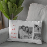 Coussin Rectangle Collage Couple Photo & Citation Romantique Aimer Y<br><div class="desc">Collage Couple Photo & Citation Romantique Vous Aimez</div>