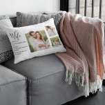 Coussin Rectangle Collage Couple Photo & Lovely Romantic Wife Cadeau<br><div class="desc">Collage Couple Photo & Lovely Romantic Wife Cadeau</div>