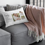 Coussin Rectangle Collage Couple Photo & Romantic Family Cadeau<br><div class="desc">Collage Couple Photo & Romantic Family Cadeau</div>