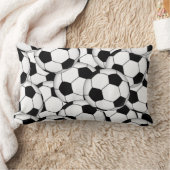 Coussin Rectangle Collage de ballon de football (Couverture)