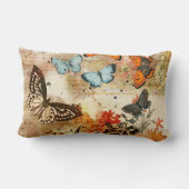 Coussin Rectangle Collage papillon vintage (Verso)