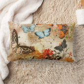 Coussin Rectangle Collage papillon vintage (Couverture)