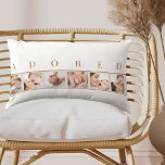 Coussin Rectangle Collage photo bébé ADORED Neutral Nursery<br><div class="desc">Assez doux pour la pépinière et assez élégant pour votre maison - ce design sobre est parfait pour présenter vos photos préférées pour bébé. Le modèle photo est mis en place pour que vous puissiez ajouter 6 de vos photos préférées de bébé (ou même des photos de n'importe qui qui...</div>