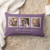 Coussin Rectangle Collage photo de calligraphie de nom de couleur mo (Couverture)