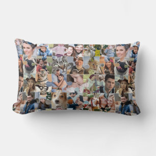 Coussin Rectangle Collage Photo Famille Personnalisé Forme 24 Pic Pu