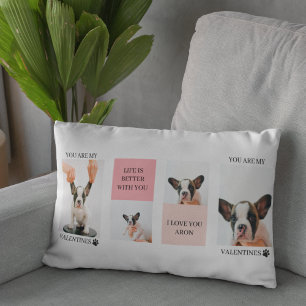 Coussin Rectangle Collage photos de chiens   Le chien est mes valent