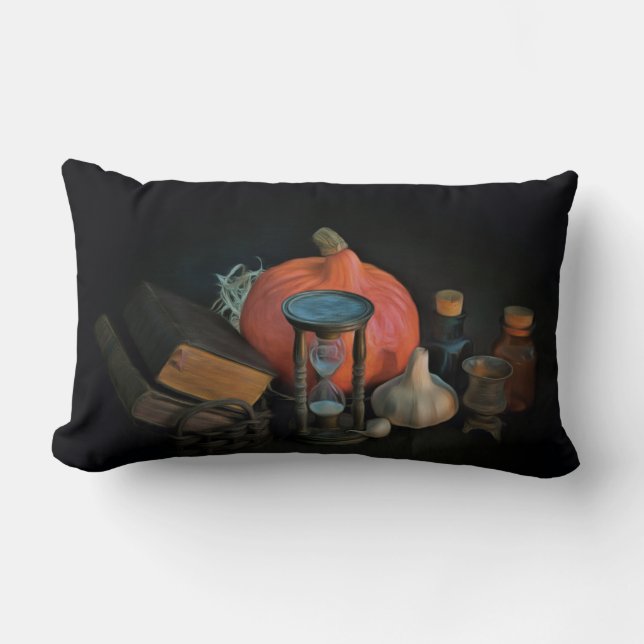Coussin Rectangle collection effrayante d'Halloween (Recto)