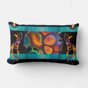 Coussin Rectangle Coloré Kokopelli Énergie Sud-Ouest