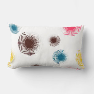 Coussin Rectangle Colorful, cool, trend urban brush strokes circles