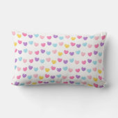 Coussin Rectangle "Colorful Hearts Delight" - Pop Art Imprimer (Verso)