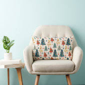 Coussin Rectangle Colourful Christmas Pine Trees Seamless Pattern (Chaise)