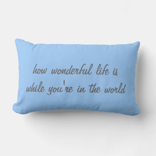 Coussin Rectangle Combien merveilleux (Recto)