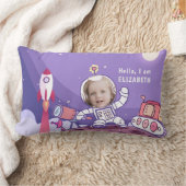 Coussin Rectangle Combinaison d'astronaute spatiale personnalisée po (Couverture)