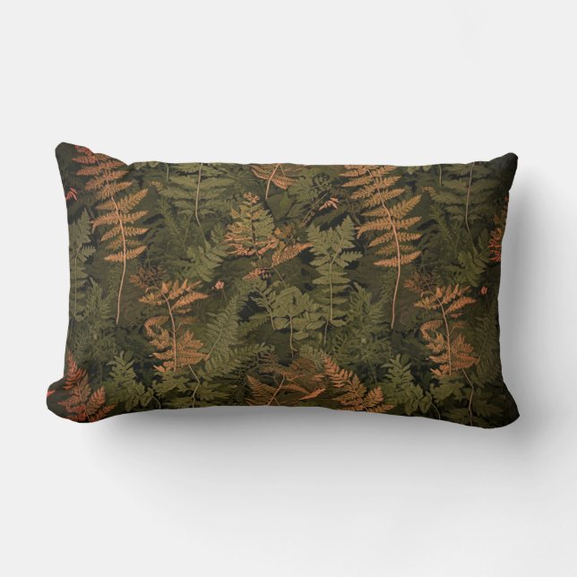 Coussin Rectangle Combinaison de camouflage en fougère (Recto)