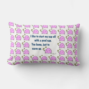Coussin Rectangle "Commencez Ma Sieste Avec Une Bonne Nap" Lumbar Co