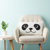 Coussin Rectangle Conception animale mignonne de visage de panda (Chaise)