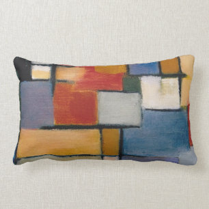 Coussin Rectangle Conception d'abrégé sur art de la moitié du siècle