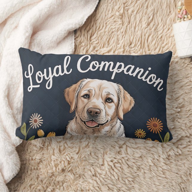 Coussin Rectangle Conception de courtepointe Labrador Retriever doré (Couverture)