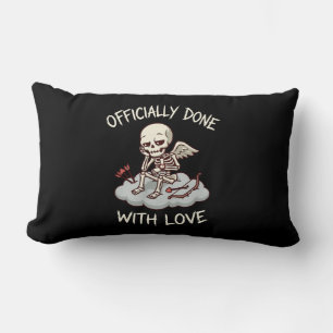 Coussin Rectangle Conception de Cupidon squelette officiellement ter