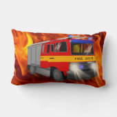 Coussin Rectangle Conception de dessin du moteur cool d'incendie pou (Verso)