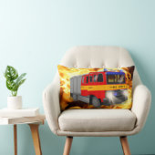 Coussin Rectangle Conception de dessin du moteur cool d'incendie pou (Chaise)