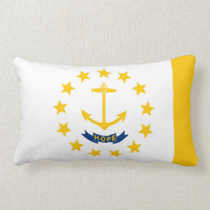 Coussin Rectangle Conception de drapeau d'état d'Île de Rhode