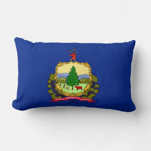 Coussin Rectangle Conception de drapeau d'état du Vermont