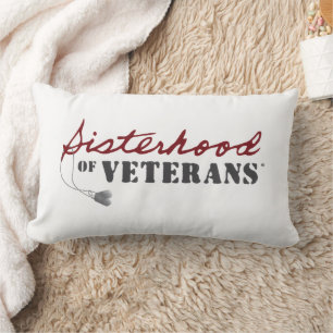 Coussin Rectangle Conception de fierté militaire des sœurs de vétéra