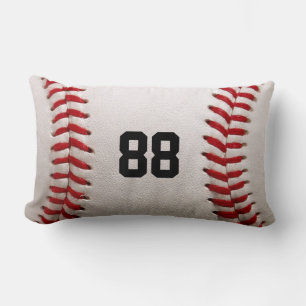 Coussin Rectangle Conception de joueur de baseball avec numéro de ma
