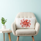 Coussin Rectangle Conception de la vie marine de l'octopus océan (Chaise)
