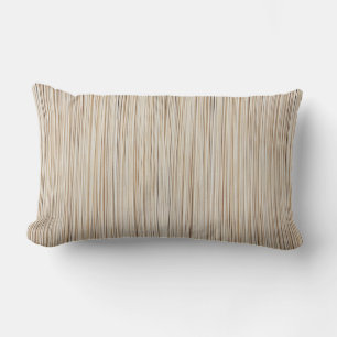 Coussin Rectangle Conception de lignes brunes abstraites mignonnes