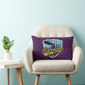 Coussin Rectangle Conception de logo Brooklyn Elegant Gold Swoosh (Chaise)