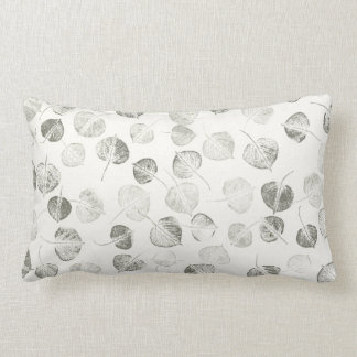 Coussin Rectangle Conception de Motifs en feuilles d'Aspen © Sandy L