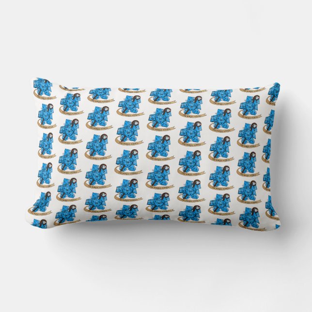 Coussin Rectangle Conception des dés de sorcier (Recto)