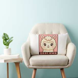 Coussin Rectangle Conception d'illustration de lama mignon