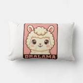 Coussin Rectangle Conception d'illustration de lama mignon (Recto)