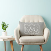 Coussin Rectangle Conception nommée d'initiales (Chaise)