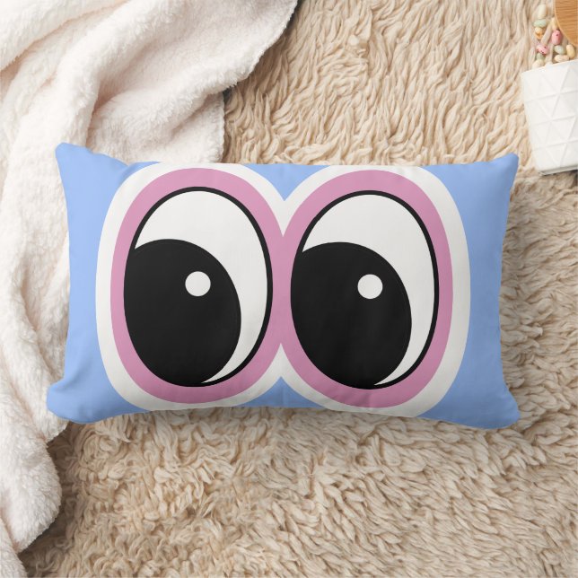 Coussin Rectangle Conception Yeux Bleus 16x16  (Couverture)