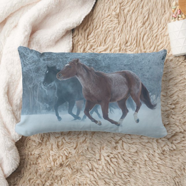 Coussin Rectangle Conduite de chevaux (Couverture)