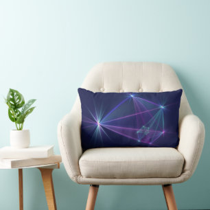 Coussin Rectangle Constellation, Art Fractal Abstrait Fantastique