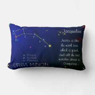 Coussin Rectangle Constellation de l'hémisphère Nord Ursa mineure