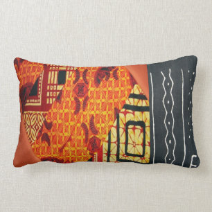 Coussin Rectangle Contemporain : Conception africaine de style