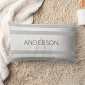 Coussin Rectangle Contemporain Faux Argent Ombre Gris (Couverture)