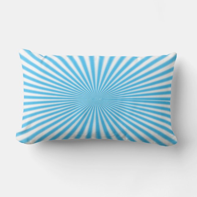 Coussin Rectangle cool bleu starbust (Recto)