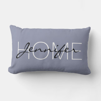Coussin Rectangle Cool gris couleur maison monogramme