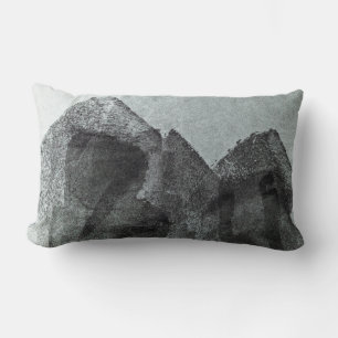 Coussin Rectangle cool moderne Abstrait peinture noire Design art